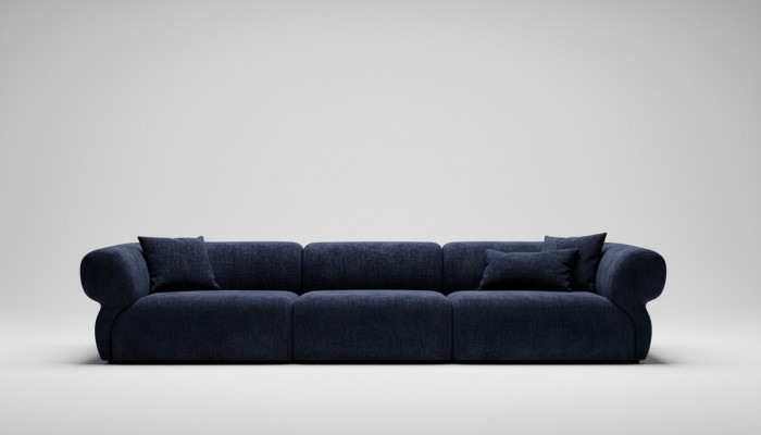 grouss Sofa Canapé 5 Sëtzer Italienesch xxl Canapéen Sofa Miwwelen Textil