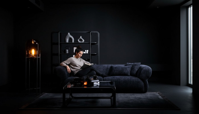 Sofa 3 Sëtzer Couch Grouss Sofas xxl 250cm Design Modern Sëtz Textil Polstersofa