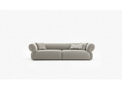Sofa 3 Sëtzer Beige Sofa Luxus Wunnzëmmer Modern Design Polsterstoff Nei