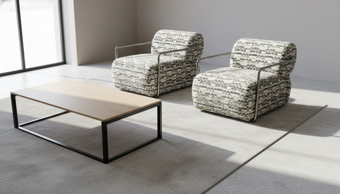 Designer Sëtz Moderner 1-Sëtz Wunnzëmmer Luxus Polster Textil Miwwelen