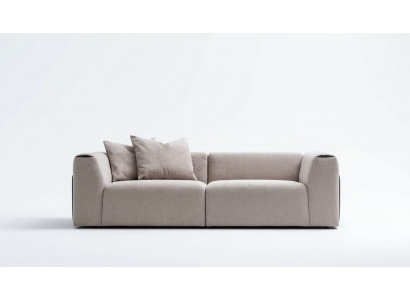 Moderne Canapé Luxus Textil Wunnzëmmer Polsterkanapé Couch 3 Sëtzer Design