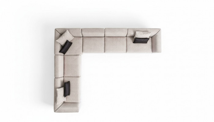 Ecksofa Sofa U-Form Polstersofa Wunnzëmmer Design Designer Sëtzlandschaft