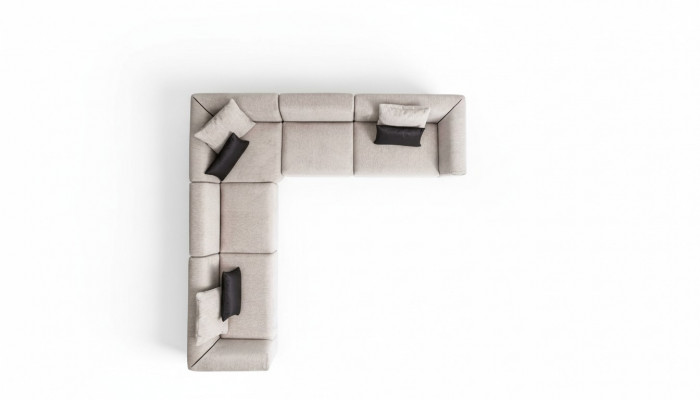 Maulwurf Eckcanapé Eckcanapé-Set Kompakt Sofaecker Textilmiwwel Sëtzécke Canapé