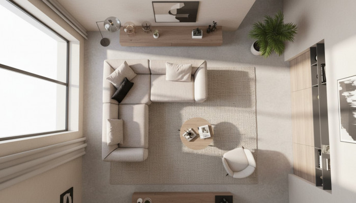 Canapé-Éck beige L-Form Wunnlandschaft Éckcouch Sofa Modern Canapé