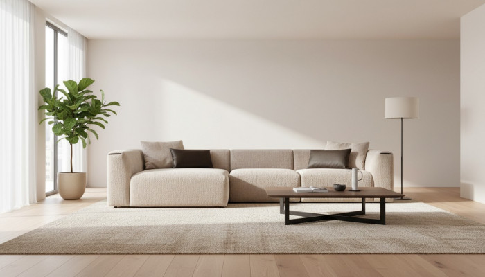 Modern beige Eck-Wunnlandschaft Luxus Ecksofa Polstersofaen Modern Nei