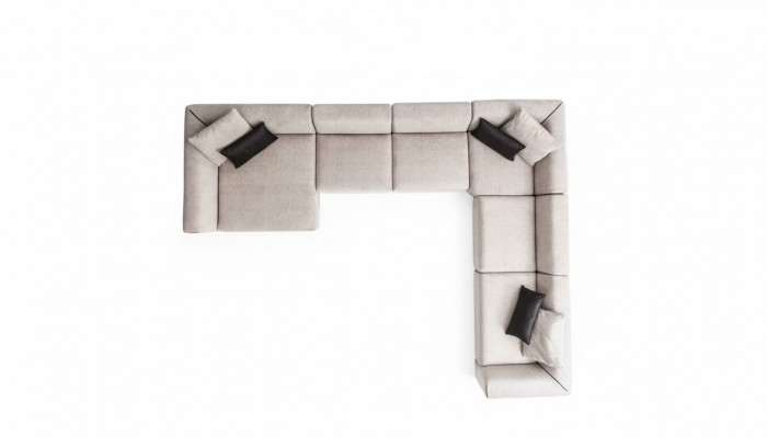 Luxus Eckcouch an U-Form Wunnzëmmer Set Modern Wunnzëmmer Polstersofa Nei