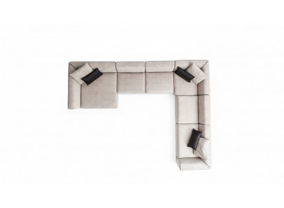 Luxus Eckcouch an U-Form Wunnzëmmer Set Modern Wunnzëmmer Polstersofa Nei