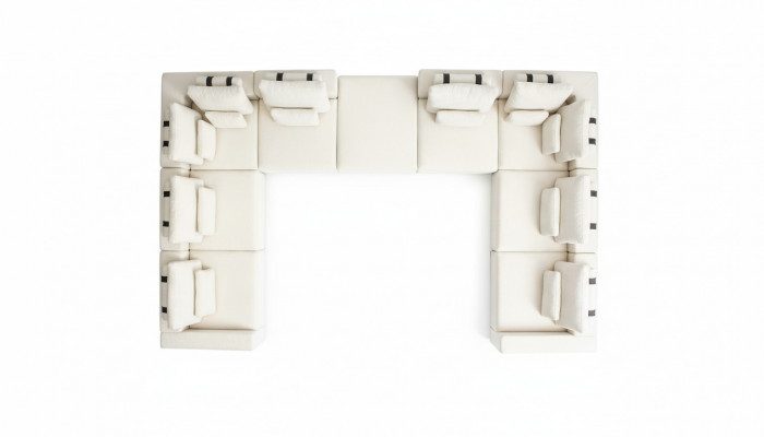 Eckcouch L Form Wunnzëmmer Canapé Stoff Miwwelen Design Modern Polstersofa