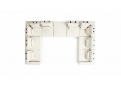 Eckcouch L Form Wunnzëmmer Canapé Stoff Miwwelen Design Modern Polstersofa