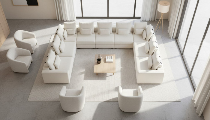 Design Ecksofa L-Form Modern Sofae Polstersofa Wunnzëmmer Modernes