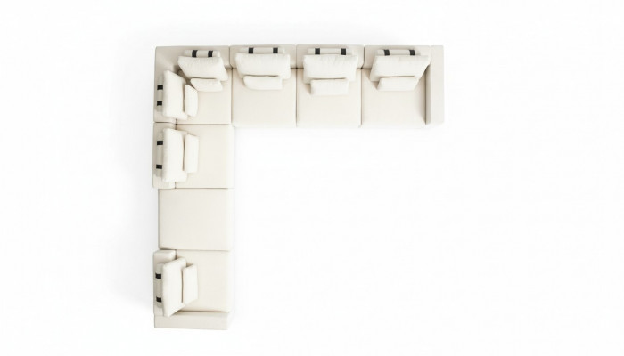 Sofa L-Form Luxus Polstersofa Wunnzëmmer Textil Nei Miwwelen Modern Canapé