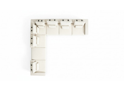 Sofa L-Form Luxus Polstersofa Wunnzëmmer Textil Nei Miwwelen Modern Canapé