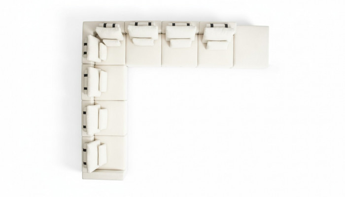 Eckcouch Sofa L-Form Polstersofa Wunnzëmmer Design Modern Textil Miwwelen