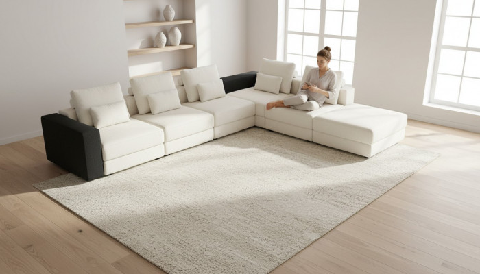 Eckcouch Set L-Form Couch Design Polsterkanapé Modulares Couchsystem