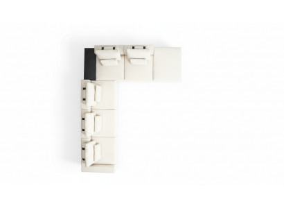 Eckcouch Set L-Form Couch Design Polsterkanapé Modulares Couchsystem