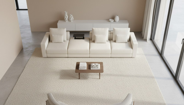 Sofa Wäisse Sechsseeter Wunnzëmmermiwwel Luxus Couchen Stoft Miwwel