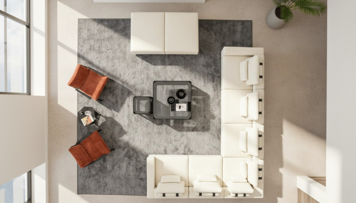 Canapé-Sëtzt fir um Eck Designer Gestoffte Canapé Fauteuil Design Gestofften Miwwelen Eckcanapé