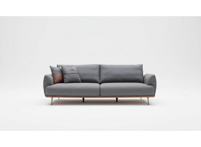 Gréi Sofapolster Modern Dräisëtzer Wunnzëmmer Textilsofa Luxus Nei