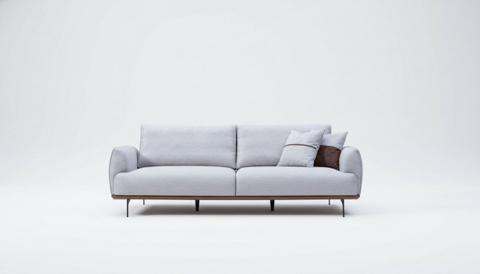 Luxus Designer Dräisëtzer Textilmöbel Wunnzëmmer Polstersofa Nei