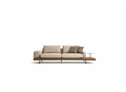 Viersëtzeger Ablagfläch Wunnzëmmer Polstersofa Textil Couch Modernen Stil