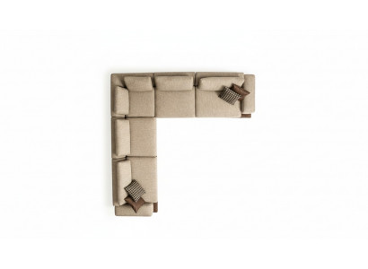 Ecksofa Wunnzëmmer Sofa L-Form Nei Couche Modern Polstersofa Textil