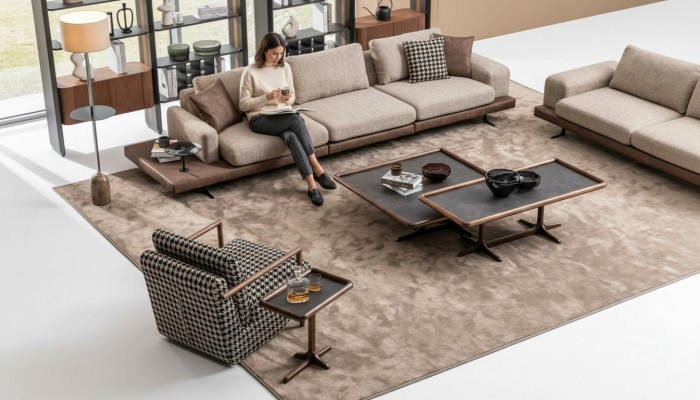 Modern Sofagarnitur Wunnlandschaft Wunnzëmmer Sofas Fënnefsëtzer
