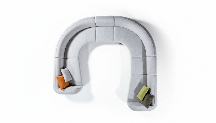 Grouss Gro Couch an U-Form Wunnzëmmer Set Luxus Sofas Modernen Stil