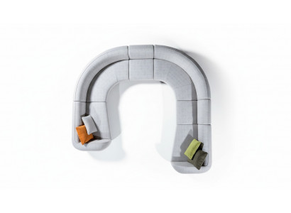 Grouss Gro Couch an U-Form Wunnzëmmer Set Luxus Sofas Modernen Stil