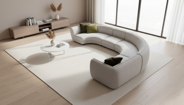 Halbronn U-Form Canapé Eckcanapé Wunnlandschaft Miwwelen Designer Eckcanapéen