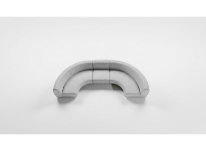 Halbronn Gro Eckcouch-Garnitur Textil Sofaen U-Form Couch Modern Nei