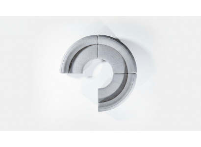 Ronddëgt U-Form Sofa Luxus Design Wunnzëmmer Sofa Relax Garnitur