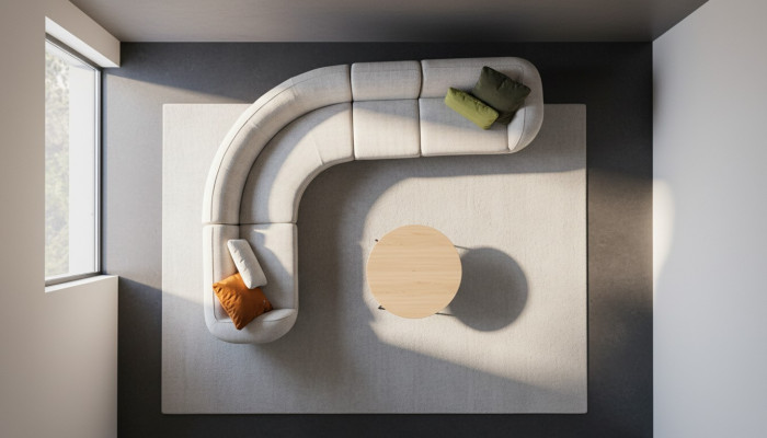 Grou Lounge Sëtzgrupp Designer Sëtzgrupp Polsterméigel Sofasen Couch
