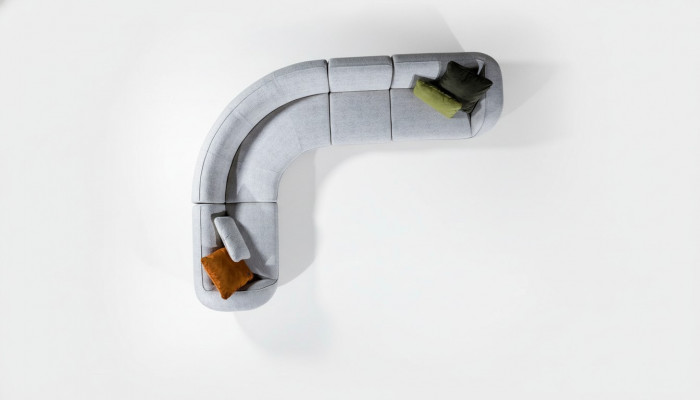 Grou Lounge Sëtzgrupp Designer Sëtzgrupp Polsterméigel Sofasen Couch