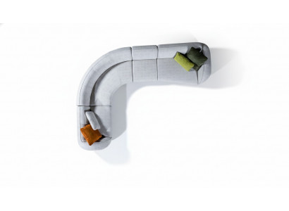 Eckcouch-Garnitur Modern Designer L-Form Sofa Couch Wunnzëmmerméifeler