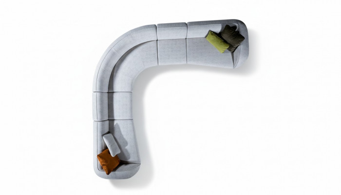 Wunnzëmmer Ecksofa Luxus L-Form Sofa Modern Sëtzberäich Lounge Sëtzgrupp