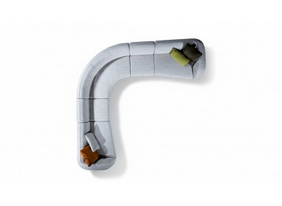 Wunnzëmmer Ecksofa Luxus L-Form Sofa Modern Sëtzberäich Lounge Sëtzgrupp