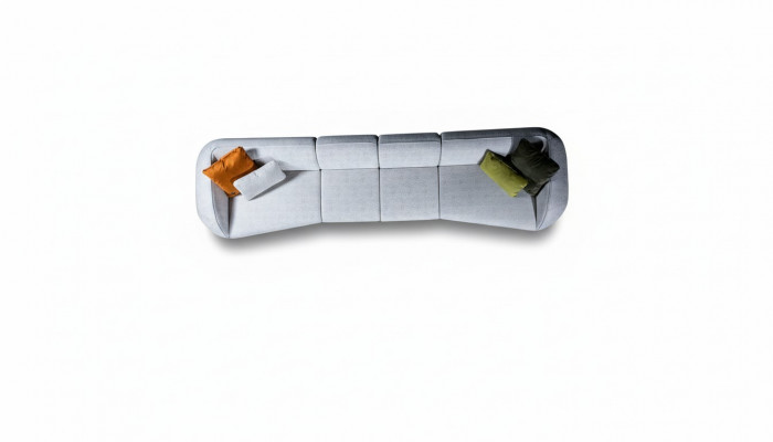 Grouss Sechser Sëtzschof fir d'Wunnzëmmer Couch Polstersofa Luxus Designer Miwwel