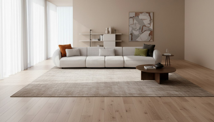 Wunnzëmmer Sofa Sechssëtzer Polstermiwwele Luxus Designer Canapé Stoff