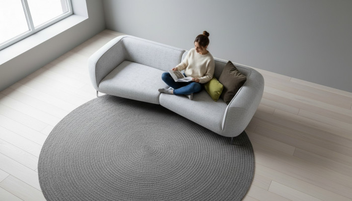 Designer grose Sitzzofa Polstermébel Wunnzëmmer Modern Véiersëtz er Neien
