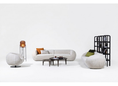 Sofagarnitur Dräisëtzer Fauteuil Modern Wunnzëmmermiwwele Polstersofagarnitur