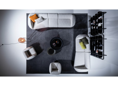 Sëtzgrupp Wunnzëmmer Set Fënnefsëtzer Fauteuil Véiersëtzer Polstersofae Sofagarnitur