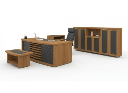Design Büro Set Luxus Holz Miwwelen Schreifdësch Schaf Ariichtung 4tlg