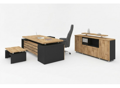 Designer Büro Miwwel Luxus Aarbechtszëmmer Set Modernen Designer 3tlg