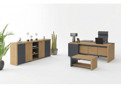 Büroenrichtungsmöbler Schreifdësch Kommode Dësch fir am Living Luxus Miwwelen 3-Deelër