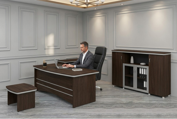 Modernen Büro Set Schreibtisch Schaf Beistelltischen Komplettes Set 4 Stéck.