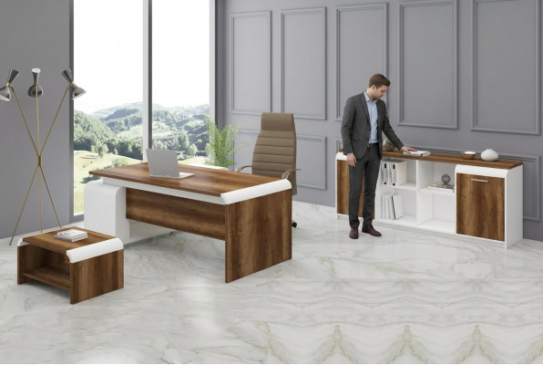 Bürosmiwwel-Set Büroaariichtung Schreifdësch Akteschaf Schaf Luxus