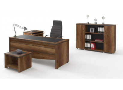 Luxus Büro Miwwelen Schreifdësch Aarbechtsdësch Aarbechtszëmmer Set 4 Deeler