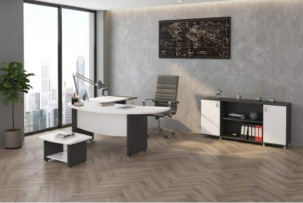 Modern Büro Miwwelen Set Büro Miwwelen Garnitur Aarbechtsplazgestaltung 3 Deeler.