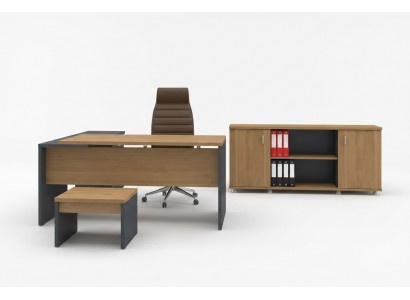 Eckschreibtisch Akteschaf Couchtisch Aarbechtszëmmermiwwelen Modern Stil