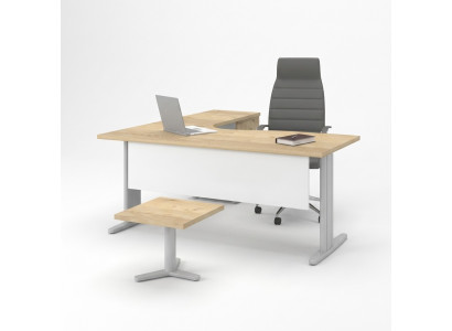 Eckschrëftdësch Dësch Büro Ariichtung Miwwelen Schrëftdëscher 180x160